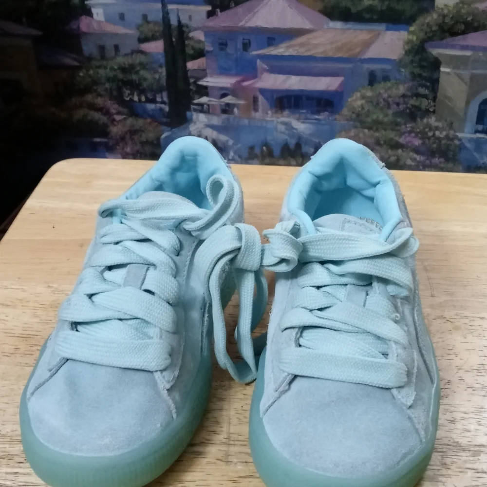 PUMA Classic 🏃 “Suede Classic Ice Mix“ Size 1.5C Child👦,Like🆕new!Gift It.🎁 - Picture 14 of 16